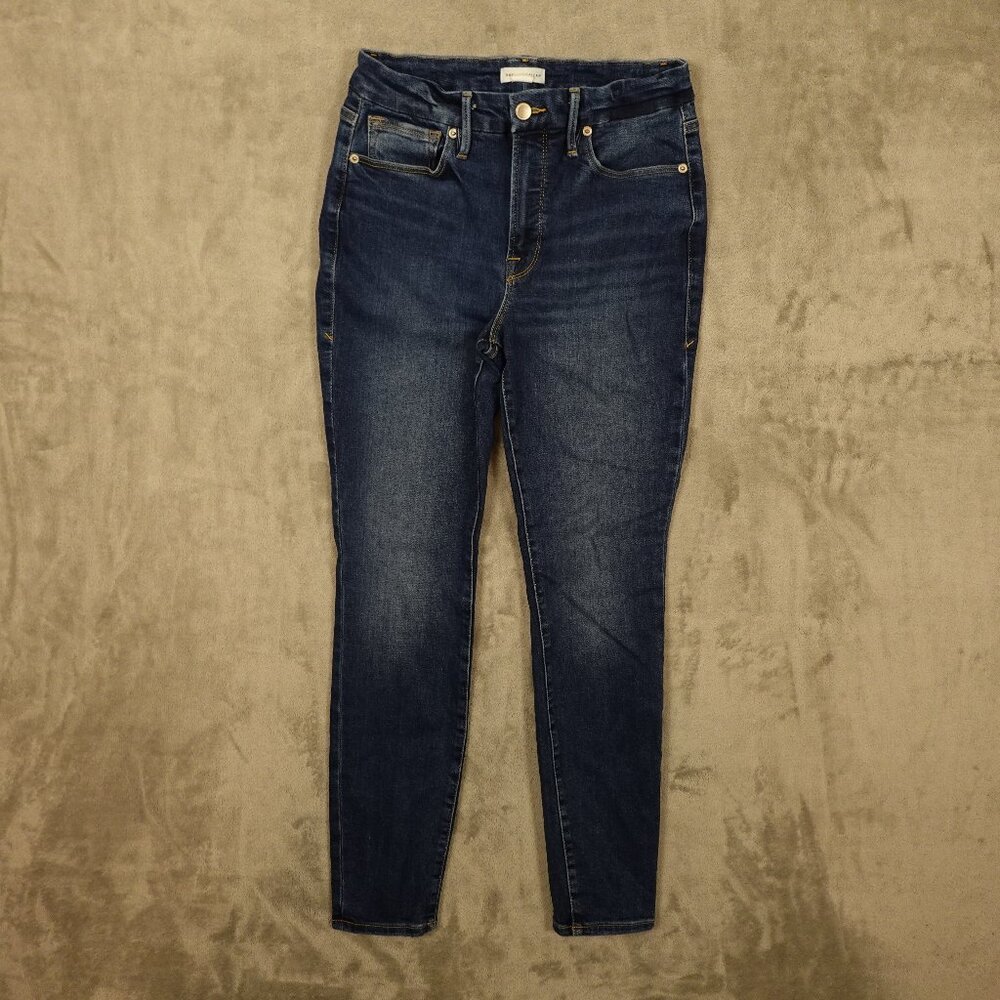 Good American Jeans Good Legs‎ skinny women's 6/28 blue denim stretch sculpt